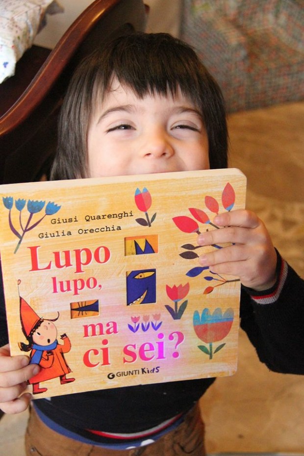 Wolf book with child