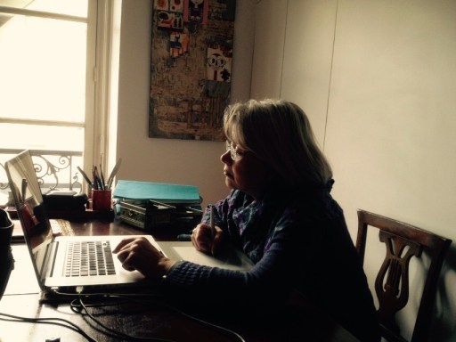 giulia al lavoro a parigi