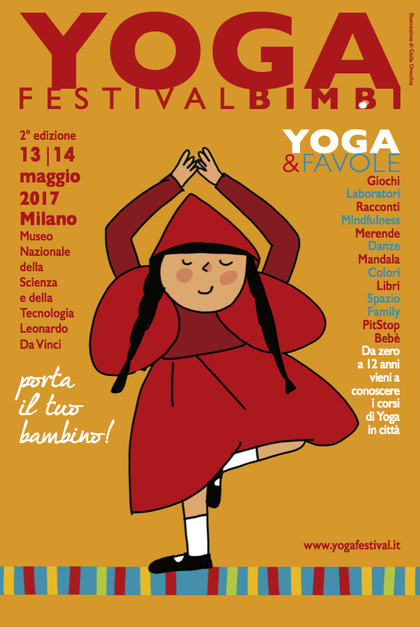 yoga bambini cappuccetto poster